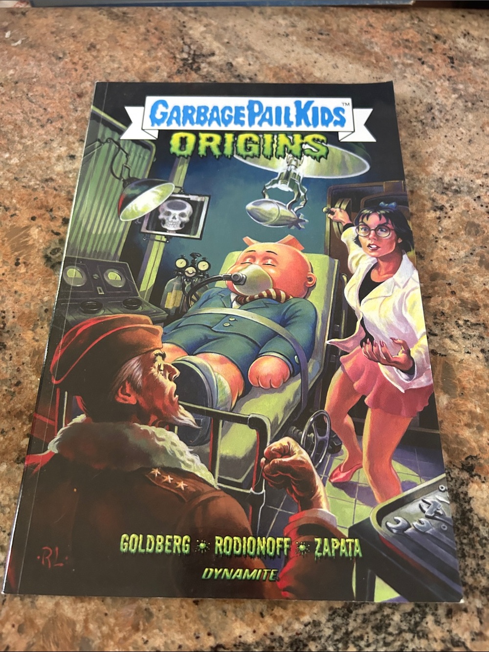 Garbage Pail Kids, Origins,  Graphic Novel - Green Cover